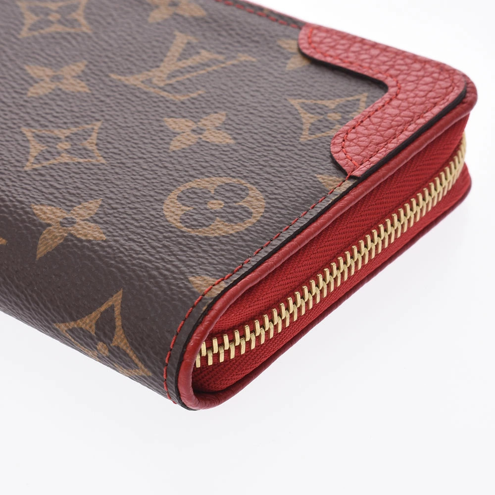 LOUIS VUITTON Monogram Retiro Zippy Wallet Cerise Red Long - Picture 3 of 8